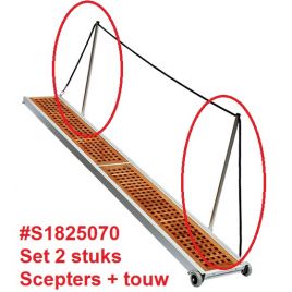 S1825070 Set van 2 scepters voor loopplanken S6153200/3260 - S6331230/1260.