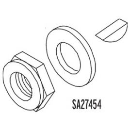 SA27454 Set moer/ring/spie  voor mechanische stuurkop.