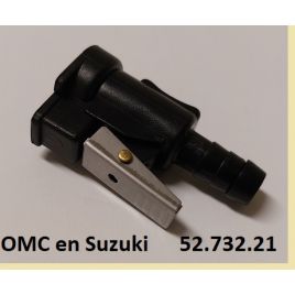 52.732.21 Snelkoppeling voor motor of tank OMC en Suzuki. 